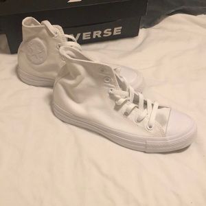All white Converse